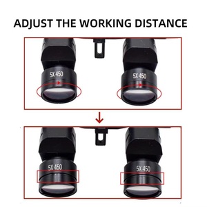 Lupas Quirúrgicas Dentales Ergonómicas con Aumento <span class=keywords><strong>de</strong></span> 4.0X, 5.0X y 6.0X, Lente Óptica con Distancia <span class=keywords><strong>de</strong></span> Trabajo Ajustable - Product Image 5