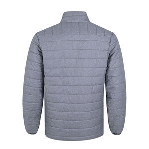 Veste matelassée légère en toile avec fermeture éclair, coupe-vent, chaude, coupe oversize, manteau d'hiver pour homme, logo personnalisé, vente en gros - Product Image 6