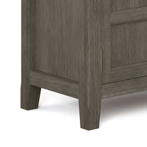 Burlington <b>Grey</b> Farmhouse Low Storage <b>Cabinet</b> for Living Room - Product Image 4