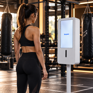 เครื่องวิเคราะห์สมรรถภาพร่างกายอัจฉริยะ Bodydot หน้าจอสัมผัส ตรวจวัดอัตราการเต้นของหัวใจ สำหรับใช้งานเชิงพาณิชย์ พร้อมขาตั้งพลาสติก - Product Image 1