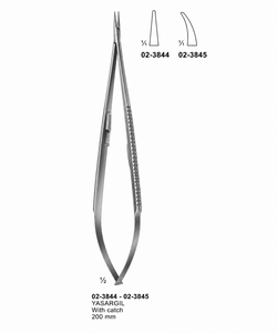 Porte-aiguille Yasargil avec système de maintien 200 mm, kit chirurgical manuel |   Acier inoxydable de qualité supérieure - Product Image 1