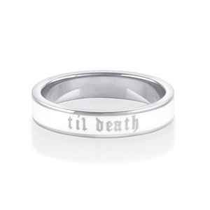 Anillo de Compromiso y Matrimonio Unisex de Oro Sólido de 14k, Estilo Gótico Clásico Grabado, Joyería Única, Regalo para Parejas - Product Image 2