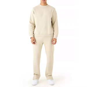 Ensemble de survêtement décontracté en molleton de coton respirant pour homme, coupe oversize, avec logo personnalisé, séchage rapide, collection hiver 2026 – Vente en gros - Product Image 1
