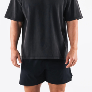 Camiseta de Lujo para Hombre, 100% Algodón, Oversize, con Logotipo Personalizado, Corte Cuadrado, Secado Rápido, Cuello Redondo, Rib, Largo, Diseño Liso - Product Image 5