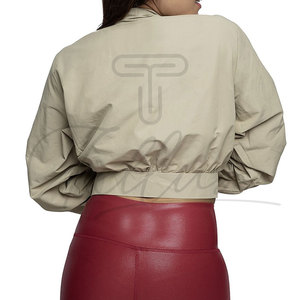 Chaqueta Corta Acolchada de Lona para Mujer, Personalizable, en Tendencia, para Clima Frío, Chaquetas Cortas para Mujer - Product Image 2