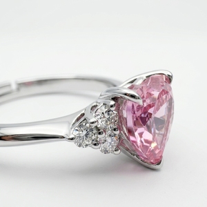 Heart & Round Lab Grown <b>Diamond</b> <b>Ring</b> in PT950 Platinum | IGI Certified 2.40 CT Women's Fine Jewelry - Product Image 4