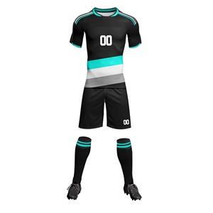 Maillot de football court léger personnalisé OEM, couleurs sublimées, respirant, antibactérien, pour adultes, uniforme d'entraînement de football - Product Image 5