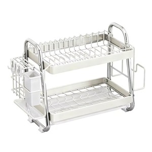 Elegante escurreplatos de aluminio que mejora la estética de la cocina, escurreplatos metálico con diseño de flujo de aire eficiente - Product Image 4