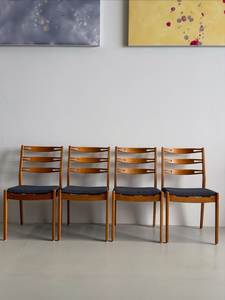 Silla de Comedor Tradicional de Madera Maciza con Tapicería de Lino, Patas de Madera, Diseño Personalizado, Silla Lateral para Apartamento, Villa, Restaurante, Hotel - Product Image 2