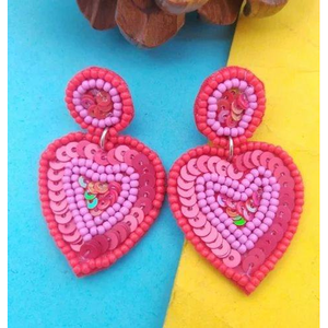 Pendientes Artesanales con Motivo Floral de Mariposa, Bordados con Cuentas de Semillas, Ligeros, Joyería Tradicional de Moda, Base de Algodón, Estilo 179 - Product Image 4