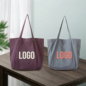 Bolsa de Mano con Estampado de Barco, Color Morado, Ecológica, Resistente al Agua, de Lona de Algodón Duradera, para Mujer, Regalo Promocional - Product Image 5