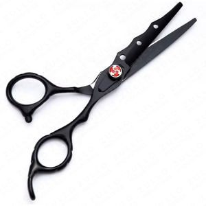 Premium Black Hairdressing Scissors <b>Set</b> 2 Pcs Stainless Steel <b>Barber</b> Shears with Adjustable Tension Screw - Product Image 2