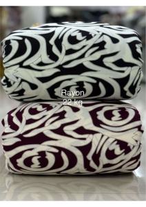 ผ้าเรยอนเนื้อทิชชู 100% น้ำหนักเบา 110 GSM พิมพ์ลายแบบดิสชาร์จ แห้งเร็ว ผ้าทอสำหรับตัดเย็บเสื้อผ้าสตรี ชุดเดรส เบลเซอร์ สูท ไซส์ 43/44 ขนาดกว้าง - Product Image 5