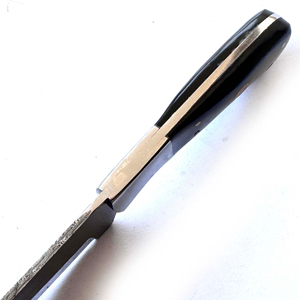 Couteau de camping artisanal à lame fixe de 9 pouces en acier Damas avec manche en bois à pointe tombante, qualité industrielle - Product Image 6