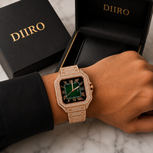Reloj Mecánico de Lujo para Hombre con Esfera Cuadrada, Correa de Acero Inoxidable, Números Romanos y Moissanita de Alta Calidad - Product Image 5