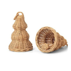 Handwoven Rattan Christmas Bells from Vietnam for Festive Home Decor Holiday <b>Trees</b> Gift Shops and Seasonal Retail - Product Image 5