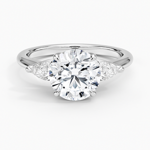 BOJ <b>Ring</b> 077 Round Cut 925 <b>Silver</b> Halo Prong Stone <b>Solitaire</b> Diamond <b>Ring</b> 2ct D Color VVS1 Moissanite GRA Certified Low Price - Product Image 1