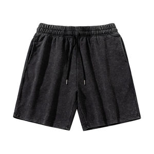 Men's Vintage Wash T-Shirt And Shorts <b>Set</b> Two Piece Oversized Crewneck Tee With Matching Shorts Casual Activewear Lounge Wear - Product Image 3
