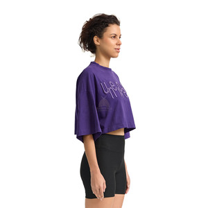T-shirts courts amples personnalisables pour femmes, dernière mode, écologiques, 100 % coton, séchage rapide, avec logos brodés et imprimés - Product Image 2