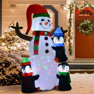 Pupazzo di Neve Gonfiabile Natalizio per Decorazioni Esterne Festive per Casa o Giardino - Product Image 1