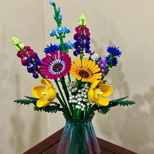 Bouquet de fleurs en blocs de construction 10313, compatible avec les pièces Legoed, adapté aux cadeaux de Noël, 939 pièces - Product Image 5