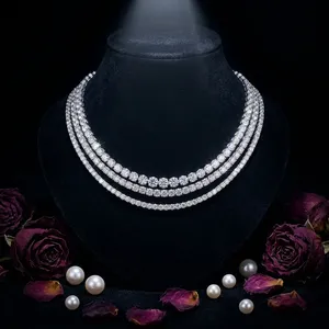 Collier Chaîne Tennis en Diamants de Laboratoire en Gros – Plusieurs Tailles (3mm, 4mm, 5mm, 6mm) – Fabricant et Fournisseur - Product Image 1