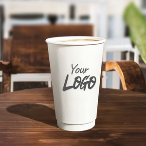 <b>Large</b> 12-16 oz Double Wall Paper Sampling <b>Cup</b> for Supermarket Food Promotion - Product Image 1