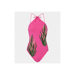 Nouveau design en gros : Combinaison moulante pour femme, entièrement brodée et perlée à la main, avec motifs floraux, style maillot de bain de créateur - Product Image 5