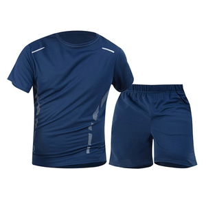 Ensemble 2 pièces homme couleur unie sur mesure 2026 – T-shirt et short d'été – Prix usine de gros - Product Image 3