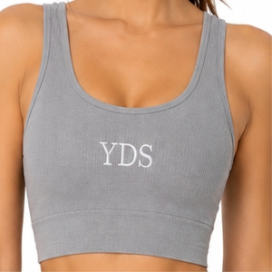 Top de Yoga para Mujer, Premium, Cuello Redondo, Letra Bordada, Transpirable, Ligero, Estilo Moderno, Hecho a Medida - Product Image 5