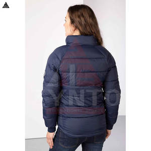 Blouson matelassé classique pour femme, respirant, couleur unie personnalisable, tissu tendance de haute qualité - Product Image 6