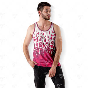 Chaleco Deportivo para Hombre, Sin Costuras, ODM, 100% Poliéster, Sublimado, Tejido, de Secado Rápido, Transpirable, Ligero, Sin Mangas, para Correr - Product Image 4