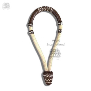 Bosal en cuir brut tressé à la main léger pour équipement de cheval Logo personnalisé - Product Image 1