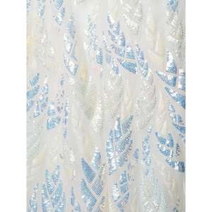 Filet de paillettes blanches exquis Sangeet Wear Lehenga Choli avec des robes indiennes élégantes Dupatta - Product Image 3