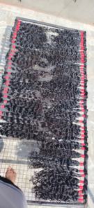 Vente en gros d'extensions de cheveux Remy indiens bruts vierges 100% doux, soyeux, naturels, ondulés, tissage à un tirage - Product Image 6