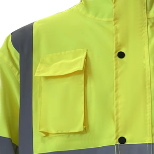 Chaqueta de Seguridad Impermeable de Alta Visibilidad para Hombre, Invierno, Servicio OEM, Ropa de Trabajo de Poliéster/Algodón Softshell - Product Image 5