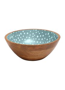 Handmade Eco-Friendly Wood Bowl with Classic <b>Retro</b> Geometric Pattern Dishwasher Safe and Durable for Party Food Serving <b>Gifting</b> - Product Image 2