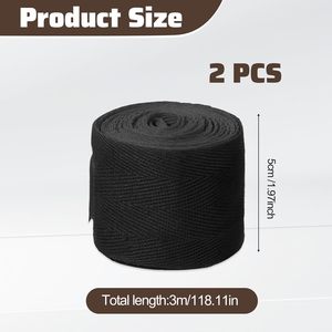 Lot de 2 bandages de boxe pour enfants en néoprène avec fermeture pour la protection des poignets et des mains lors des combats MMA - Product Image 1
