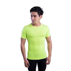 Vêtements de sport d'été, t-shirts de compression pour hommes de haute qualité, couleur unie, avec logo personnalisé, taille personnalisable, séchage rapide, course à pied - Product Image 1