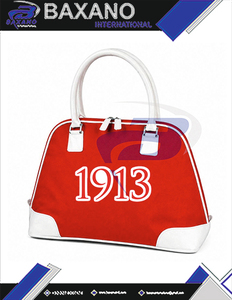 Delta | Sigma | Theta Sorority Women's Canvas Zipper Handbag with Greek Letters Custom Logo Design Laptop Storage for Daily - Product Image 4