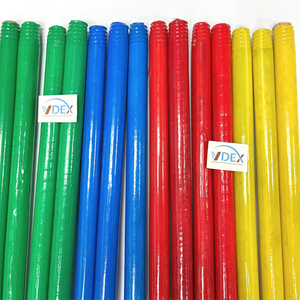 Green PVC Coated <b>Wooden</b> Broom Handle Mop <b>Stick</b> for Home & Garden 120cm Length Durable From Vietnam Manufacturer - Product Image 3