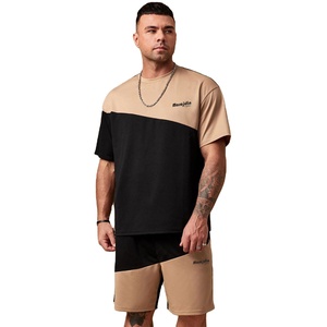 Custom Men Short Sleeve T-shirt And Shorts Two Piece <b>Twin</b> <b>Set</b> Mens Short <b>Set</b> For Sale - Product Image 1