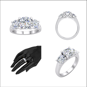 Divya Creations – Diamant de luxe de 1,5 carat en argent 925 de haute qualité, cultivé en laboratoire, taille brillant, certifié IGI, plaqué rhodium, taille personnalisée - Product Image 4