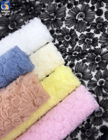 YX1426 Tissu en tulle brodé de fleurs 3D marguerites, maille 135cm, nouveau style, robe de princesse bouffante pour filles, robe de soirée, textile, directement de l'usine