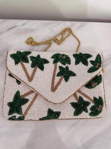 Bolsa de Almacenamiento Hecha a Mano HASAN CRAFT con Cuentas, Diseño Floral Rosa Bohemio, Tela 100% Algodón, Capacidad 3L+, para Viaje - Product Image 4