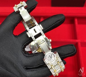 Reloj Mecánico de Lujo Ice Cubed, Tono Dorado, Brazalete de Cristal, Cronógrafo, Caja de Acero Inoxidable de 41 mm, NH35, Estilo Hip Hop, para Regalo de Fiesta - Product Image 5