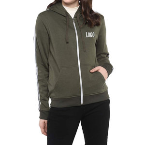 Sweat à capuche élégant à manches longues 2026 avec fermeture éclair, prix d'usine pour les acheteurs en gros / conception OEM - Product Image 1