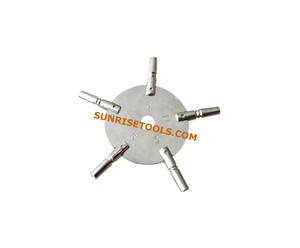 SUNTOOLS/STIPL Kit d'outils de perçage rotatif irrégulier pour bijoux en acier inoxydable, avec clé à cinq griffes en laiton 2 à 10 pour la création de projets d'artisanat DIY - Product Image 3