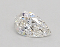 Diamante Cultivado en Laboratorio de 2.02 Quilates, Claridad VVS1, Corte Pera Brillante, Corte Excelente