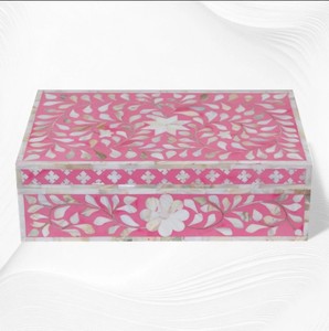 Trending Handmade Modern Luxury Jewelry Storage Boxes <b>Pink</b> and White Wedding Living Room Interior Wholesale Decorative - Product Image 3